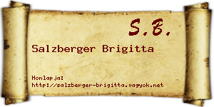 Salzberger Brigitta névjegykártya